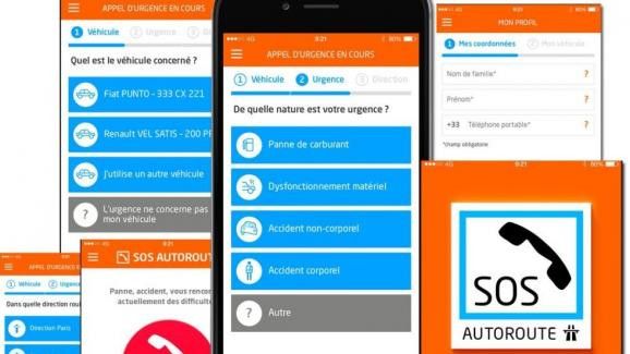 L'application SOS Autoroute permet d'alerter sans avoir se déplacer jusqu'à la borne. (SOS AUTOROUTE POUR FRANCE INFO)