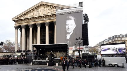 Obsèques de Johnny, messe de la Madeleine, 9 décembre 2017
 (Bertrand GUAY / AFP)