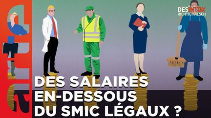 Désintox. Non, il n'y a pas de salaires en dessous du SMIC comme a annoncé Emmanuel Macron. (ARTE/2P2L)