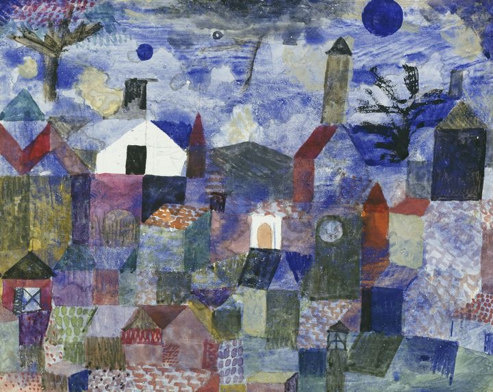 Paul Klee, "Paysage en bleu",1917. (BPK / NATIONAL GALERIE SMB MUSEUM BERGGRUEN / JENS ZIEHE)