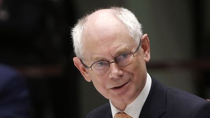 &nbsp; (Herman van Rompuy très content de conclure sur un accord sa présidence du Conseil européen © REUTERS | Alessandro Garofalo)