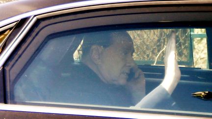 Silvio Berlusconi, l'ancien chef du gouvernement italien, le 6 mars 2015 &agrave; Milan (Italie). (LUCA BRUNO / AP / SIPA )