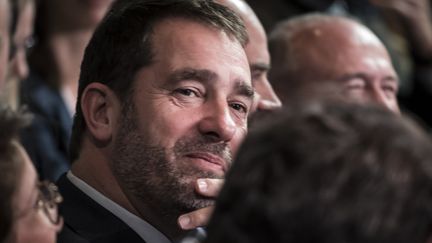 Christophe Castaner, élu&nbsp;délégué général de La République en marche, à Lyon (Rhône), le 18 novembre 2017. (JEAN-PHILIPPE KSIAZEK / AFP)