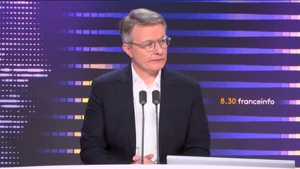 Le PDG de Système U, Dominique Schelcher, sur franceinfo le mardi 16 janvier 2024. (FRANCEINFO / RADIO FRANCE)