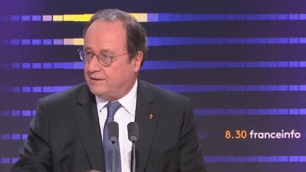 François Hollande, ancien président de la République, est l'invité du 8.30 franceinfo le lundi 27 novembre 2023. (FRANCEINFO)