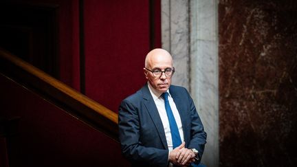 Le président des Républicains, Eric Ciotti, le 20 décembre 2023, à l'Assemblée nationale, à Paris. (XOSE BOUZAS / HANS LUCAS / AFP)