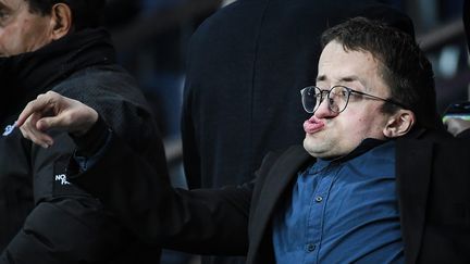 Guillaume Bats lors du match de Ligue 1 entre le Paris Saint-Germain et l'Olympique Lyonnais au Parc des Princes le 2 avril 2023. ( MATTHIEU MIRVILLE / MAXPPP)