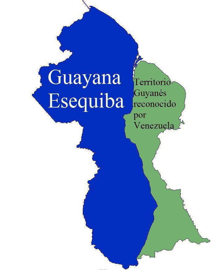 Guayana Esequiba regarding Guyana (Le territoire d'Essequibo vu du Guyana) (CC BY-SA 3.0 - https://en.wikipedia.org/?title=Guayana_Esequiba#/media/File:Guayana_Esequiba_2.JPG)