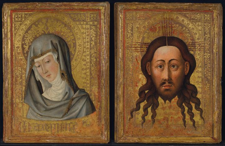 Vierge en buste et Sainte Face, peintre valencien, vers 1450 (© Christie's)