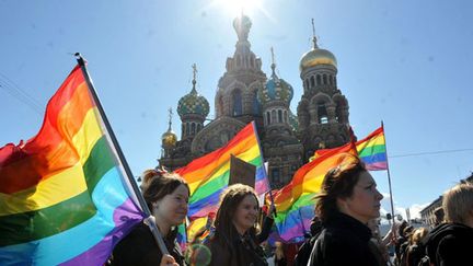 La cause homosexuelle manifeste à Moscou