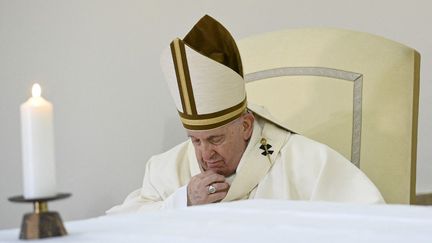 Le pape François, le 6 avril 2023 à Rome (Italie). (VATICAN MEDIA / AFP)