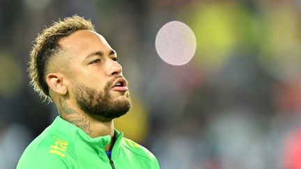 Le footballeur brésilien Neymar au Parc des Princes, à Paris, le 28 septembre 2022.&nbsp; (MUSTAFA YALCIN / ANADOLU AGENCY / AFP)