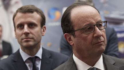 &nbsp; (François Hollande et Emmanuel Macron en mai 2016 lors de la présentation de la "Nouvelle France industrielle" © SIPA / ZIHNIOGLU KAMIL)