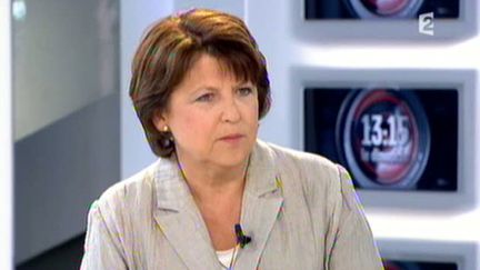 Martine Aubry, Première secrétaire du PS, était l'invitée de "13h15", dimanche 22 mai 2011, sur France 2. (AFP)