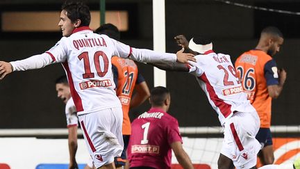 Les Montpellierains se se font surprendre par Ajaccio à l'Altrad Stadium. (PASCAL GUYOT / AFP)