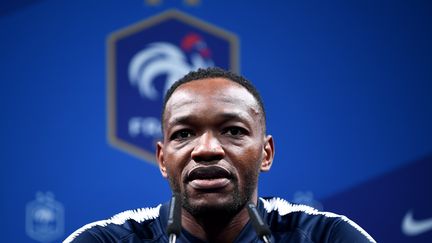 Steve Mandanda, gardien de l'équipe de France, le 12 novembre 2019 (FRANCK FIFE / AFP)