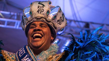 Le roi Momo a donné le coup d'envoi du carnaval de Rio 2015
 (YASUYOSHI CHIBA / AFP)