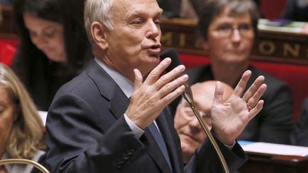 Jean-Marc Ayrault, le 16 octobre 2013 &agrave; l'Assembl&eacute;e nationale, &agrave; Paris. (PATRICK KOVARIK / AFP)