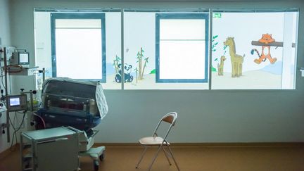 Une chambre pour nourrisson dans un hôpital, en 2016. (Photo d'illustration) (ULYSSE LEFEBVRE / HANS LUCAS)