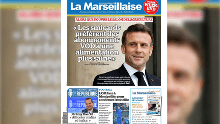 The front page of the Saturday, February 24 edition of the newspaper "The Marseillaise" (THE MARSEILLAISE)