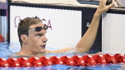 Yannick Agnel, le 7 août 2016 à Rio (Brésil).&nbsp; (STEPHANE KEMPINAIRE / DPPI MEDIA / AFP)