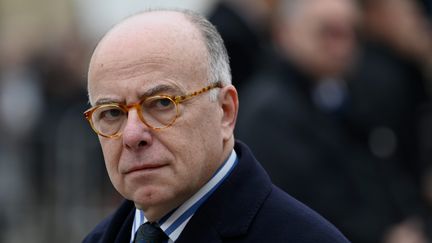 Former Prime Minister Bernard Cazeneuve during the tribute to Robert Badinter in Paris, February 14, 2024. (JULIEN MATTIA / LE PICTORIUM / MAXPPP)