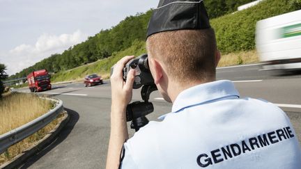 Lors d'un contr&ocirc;le routier de gendarmerie, le 27 juin 2014, pr&egrave;s de M&acirc;con (Sa&ocirc;ne-et-Loire). (  MAXPPP)