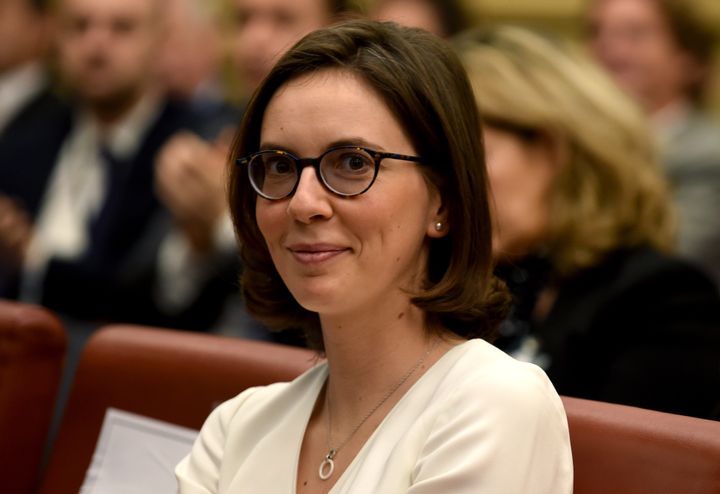 Amélie de Montchalin à l'Assemblée nationale, le 22 janvier 2018, à Paris. (ERIC PIERMONT / AFP)