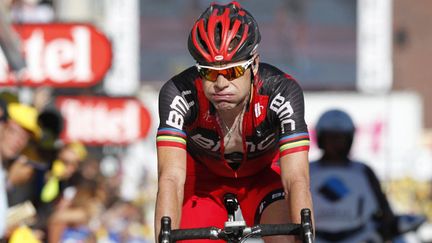 Cadel Evans soupire (KRISTOF VAN ACCOM / BELGA MAG)