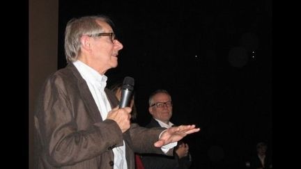 Ken Loach a présenté son dernier film aux spectateurs du Comœdia
 (C. Pauilhac)