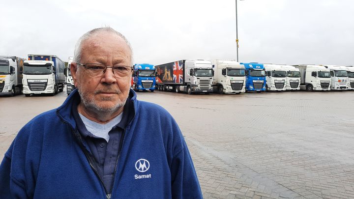 Brian Jones, chauffeur routier gallois. (RICHARD PLACE / RADIO FRANCE)