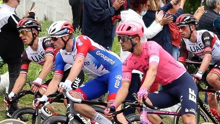 Arnaud Démare (Groupama-FDJ) lors du dernier Tour de France, le 29 juin 2021. (LAURENT LAIRYS / AFP)