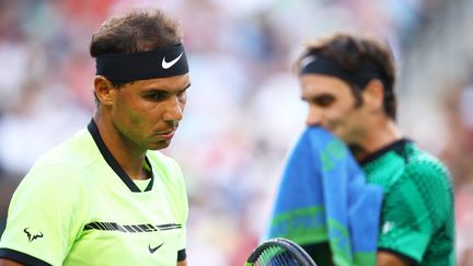 Rafael Nadal et Roger Federer (CLIVE BRUNSKILL / GETTY IMAGES NORTH AMERICA)