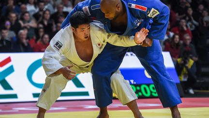 Le judoka Teddy Riner, lors du Judo Paris Grand Slam 2020. (LUCAS BARIOULET / AFP)