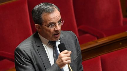 Thierry Mariani&nbsp;avait plaidé pour un "rapprochement" avec le Front national dans une interview au Journal du dimanche, publiée alors que le parti de Marine Le Pen tient son congrès à Lille. (ALAIN JOCARD / AFP)