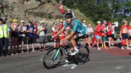 Jérémy Lecroq lors de la douzième étape du Tour de France 2022, le 14 juillet, à l'Alpe d'Huez. (MAXPPP)