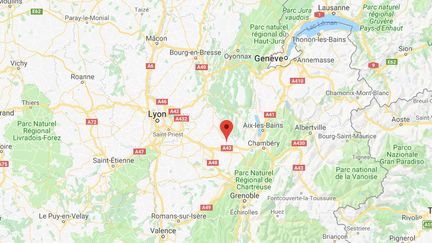 La ville de Corbelin (Isère), où les faits se seraient déroulés.&nbsp; (GOOGLE MAPS)