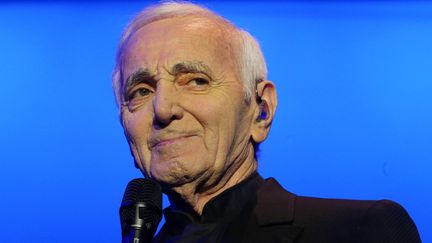 Charles Aznavour, lors d'un concert en Belgique, le 4 décembre 2016.
 (NICOLAS MAETERLINCK / BELGA MAG / BELGA)