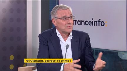 Alain Dehaze, PDG du groupe Adecco, le 21 septembre 2021. (FRANCEINFO/ RADIOFRANCE)