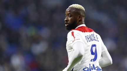 L'attaquant lyonnais Moussa Dembélé  (ALEX MARTIN / AFP)