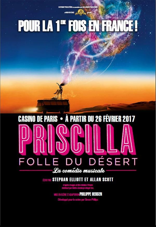 L'affiche de "Pricilla Folle du Désert" la comédie musicale
 (DR)