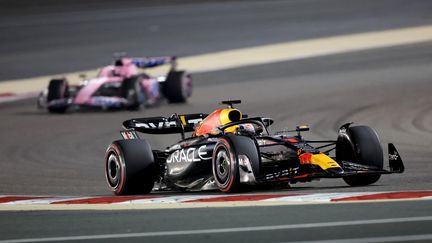 Max Verstappen vainqueur du Grand Prix de Bahreïn, première course de la saison 2023 de Formule 1, dimanche 5 mars. (GIUSEPPE CACACE / AFP)