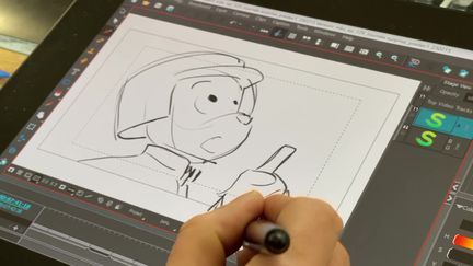 Rencontre avec Laurent Jennet, storyboarder dans l'animation. (P. Hoareau / France Télévisions)