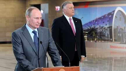 Le pr&eacute;sident russe Vladimir Poutine, le 28 octobre 2013 &agrave; Sotchi (Russie). (MIKHAIL KLIMENTYEV / RIA-NOVOSTI)