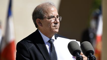 Le président du CFCM,&nbsp;Mohammed Moussaoui, lors d'un hommage aux combattants musulmans morts pour la France lors de la Première Guerre mondiale à&nbsp;Fleury-devant-Douaumont (Meuse), le 29 juillet 2020. (MAXPPP)