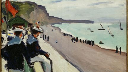 Albert MARQUET (1875-1947), La Plage de Fécamp, 1906, huile sur toile, 50 x 61. Paris - Centre Pompidou - MNAM/CCI - Legs Paul Jamot - 1943. (©RMN-Grand Palais/ Philipp Bernard)