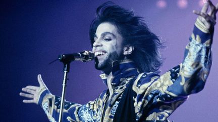 Prince sur scène en 1990 au stade de Wembley, à Londres
 (Shutterstock/SIPA)