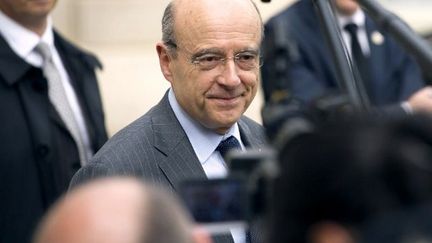 Laurent Juppé quitte le palais de l'Elysée, le 9 mai 2012. (AFP - Lionel Bonaventure)