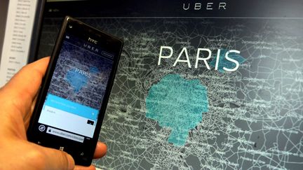 &nbsp; (C'est l'application UberPop, qui permet à des particuliers de faire le taxi quelques heures par semaines, qui est principalement visée. © Maxppp)