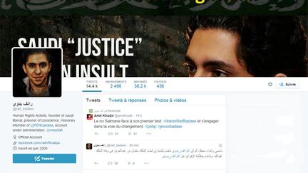 &nbsp; (Le sort du blogueur saoudien Raïf Badawi suscite une mobilisation mondiale. © Capture d'écran Twitter)